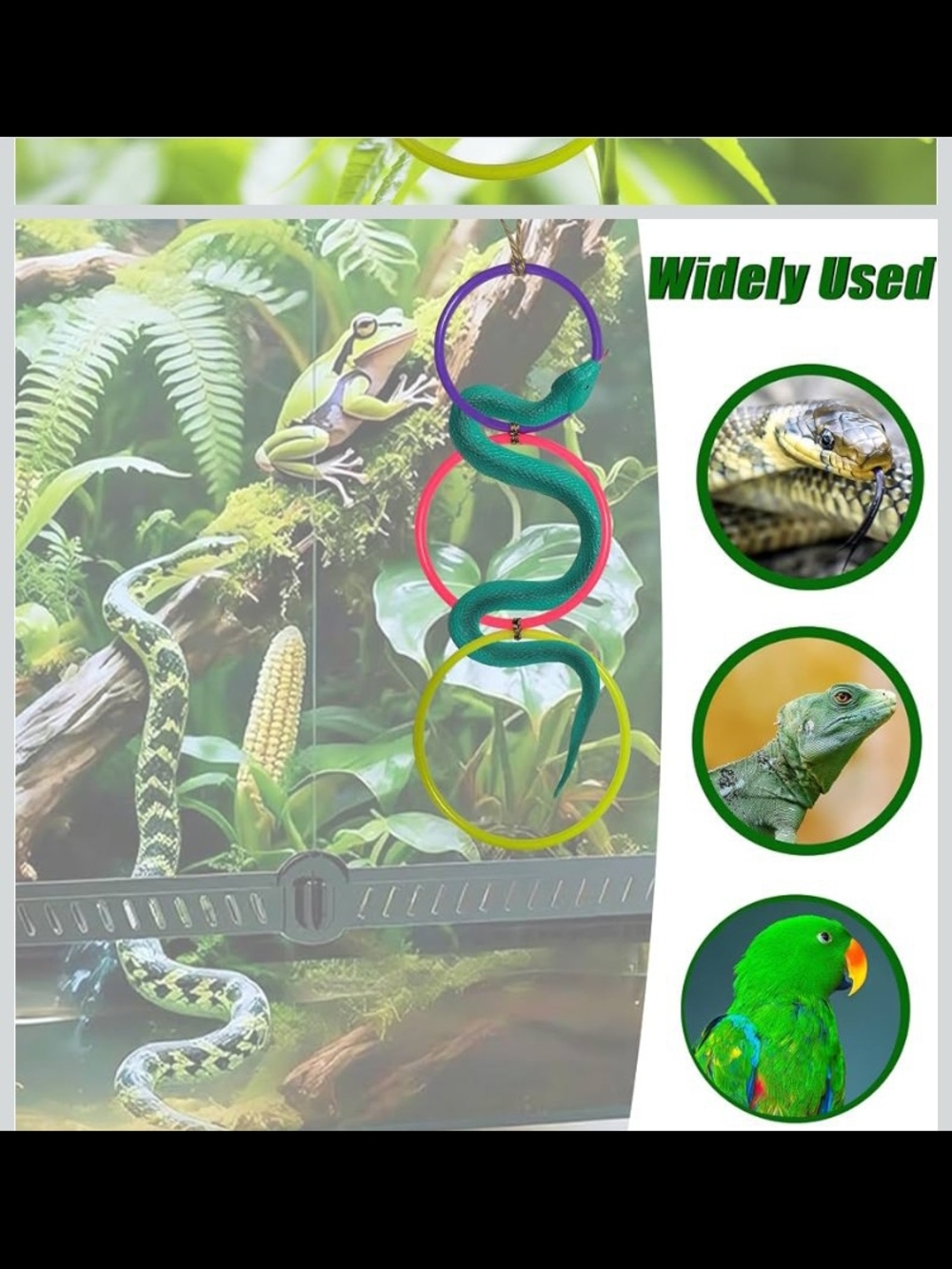 Toy Snake🐍Climbing Suitable for Bearded Dragon,Chameleon, 🦎 Iguana & Birds 🐦